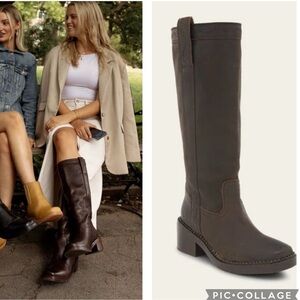 Frye Brown Knee-High Leather Boots